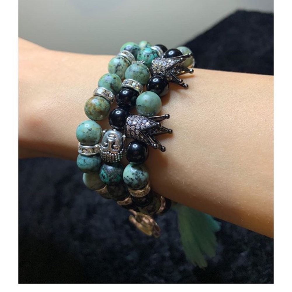 3 piece crystal bracelet set